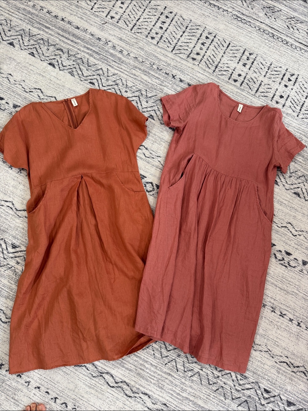 Grace Cove 100% linen short sleeve mini dress bundle